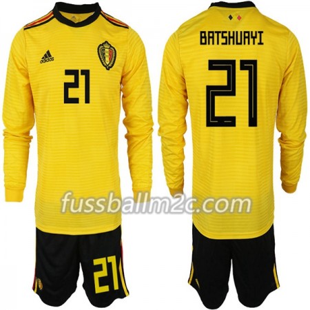 Fußballtrikots Belgien BATSHUAYI 21 Kinder Auswärts Trikotsatz WM 2018 Langarm Fußballtrikots Belgien BATSHUAYI 21 Kinder Auswärts Trikotsatz WM 2018 Langarm